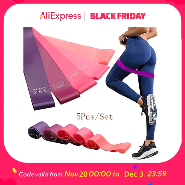 Resistance Bands Set for Home Gym - Full Body Workout for Arms, Legs & Glutes - Ideal for New Year Fitness and Home Exercise