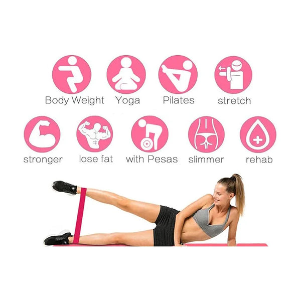 Resistance Bands Set for Home Gym - Full Body Workout for Arms, Legs & Glutes - Ideal for New Year Fitness and Home Exercise